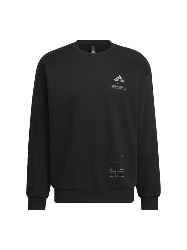Свитер техническая инженерная бригада Adidas — изображение 1 из 1, черный