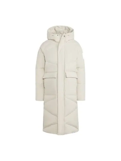 Пуховик adidas Big Baffle Down Coat — изображение 1 из 4, бежевый