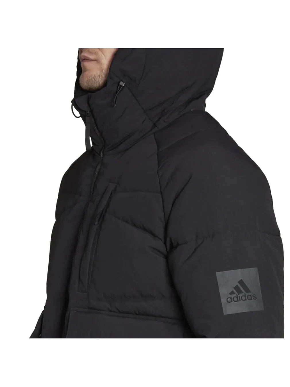 Мужская куртка-пуховик Adidas Big Baffle — изображение 6 из 7, черный