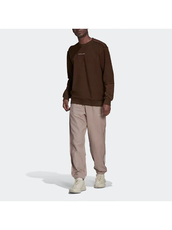 Толстовка Men's adidas originals Sports Round Neck Pullover Brown — изображение 2 из 4, мульти