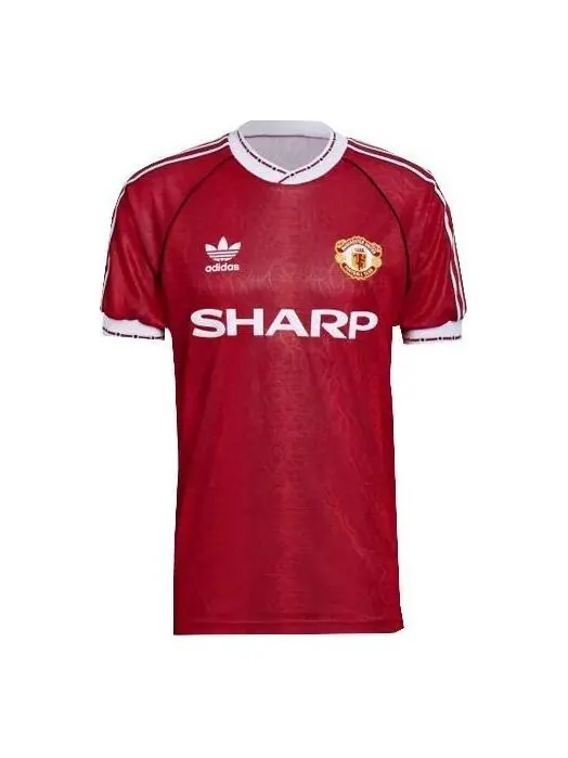 Футболка manchester united 90 домашняя футболка Adidas — изображение 1 из 4, красный