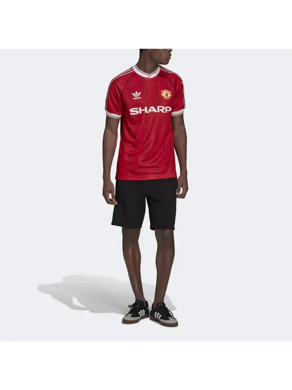 Футболка manchester united 90 домашняя футболка Adidas — изображение 2 из 4, красный