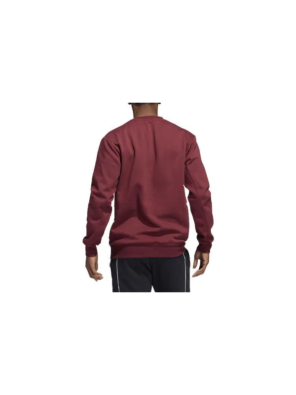 Толстовка Men's adidas Mic Gfx Crew Limited Basketball Sports Printing Fleece Lined Round Neck — изображение 2 из 3, красный