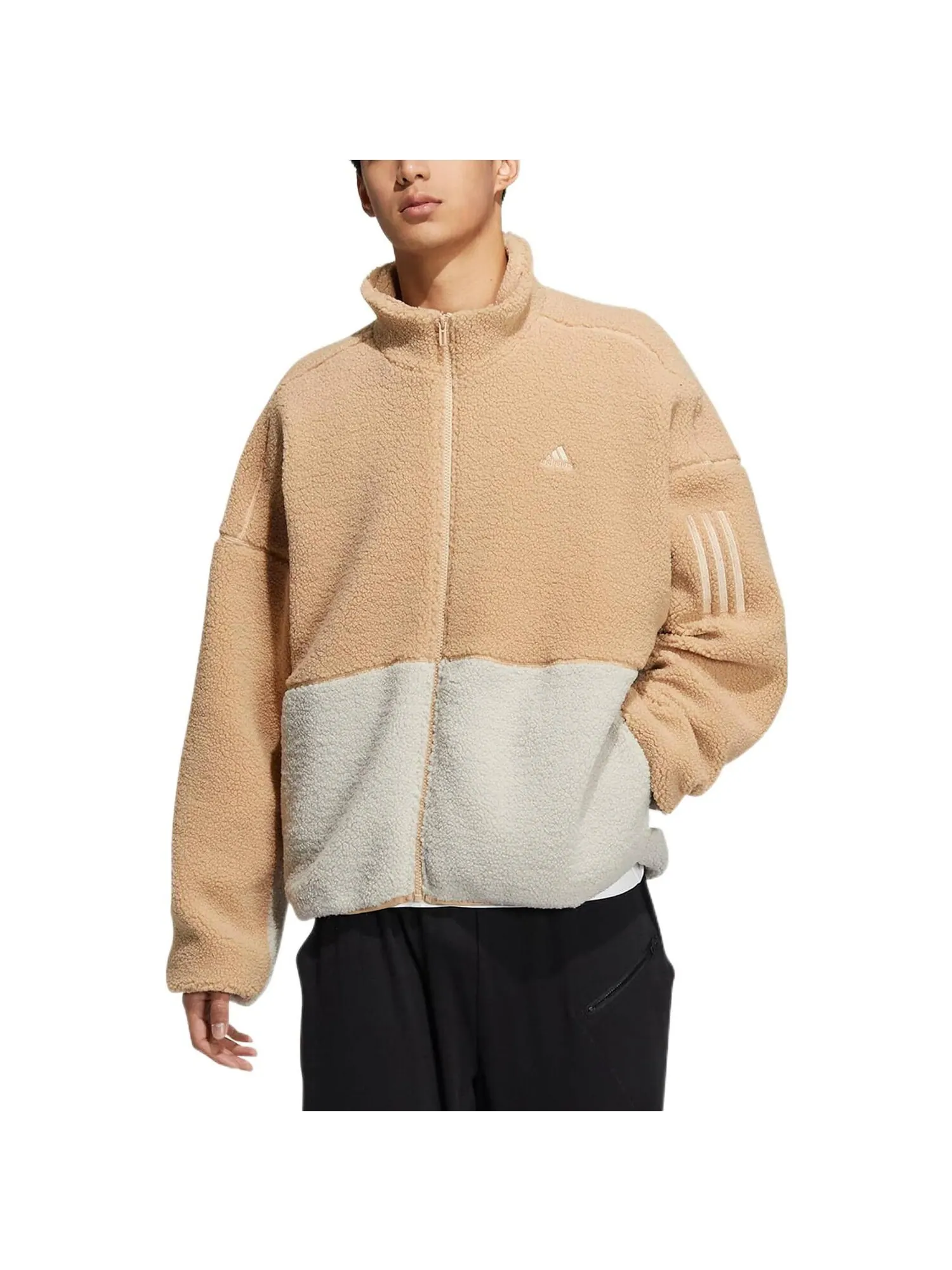 Флисовая куртка Adidas — изображение 2 из 4, белый