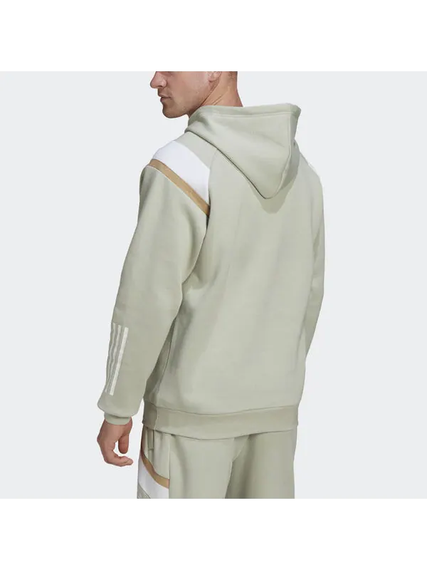 Толстовка Men's adidas Sw Fl Hoddie Contrasting Colors Sports Green — изображение 3 из 4, мульти