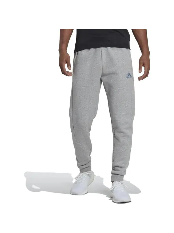 Спортивные штаны Adidas Stadium Fleece Badge of Sport Cuffed Pants 'Medium Grey' — изображение 2 из 4, серый