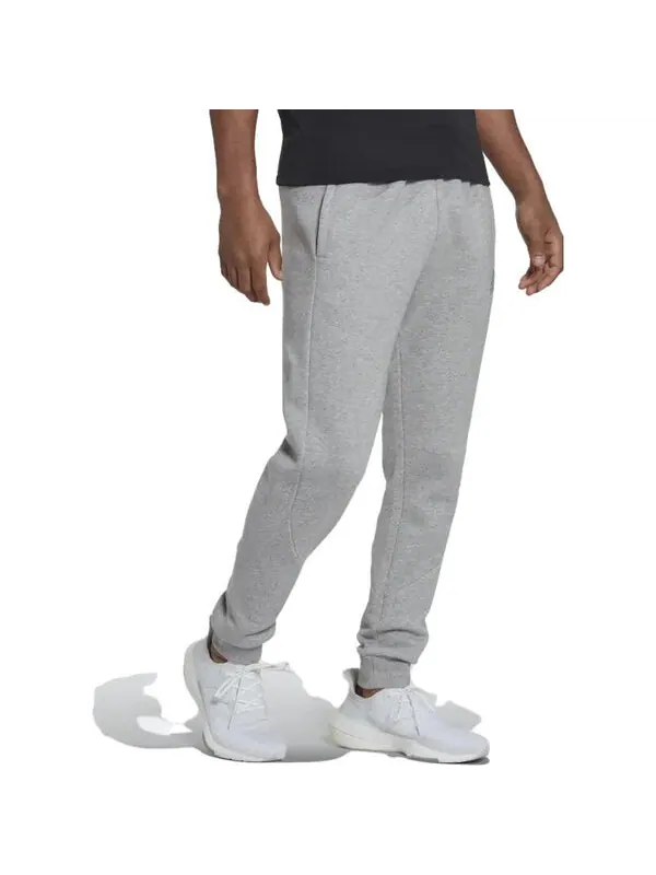 Спортивные штаны Adidas Stadium Fleece Badge of Sport Cuffed Pants 'Medium Grey' — изображение 4 из 4, серый