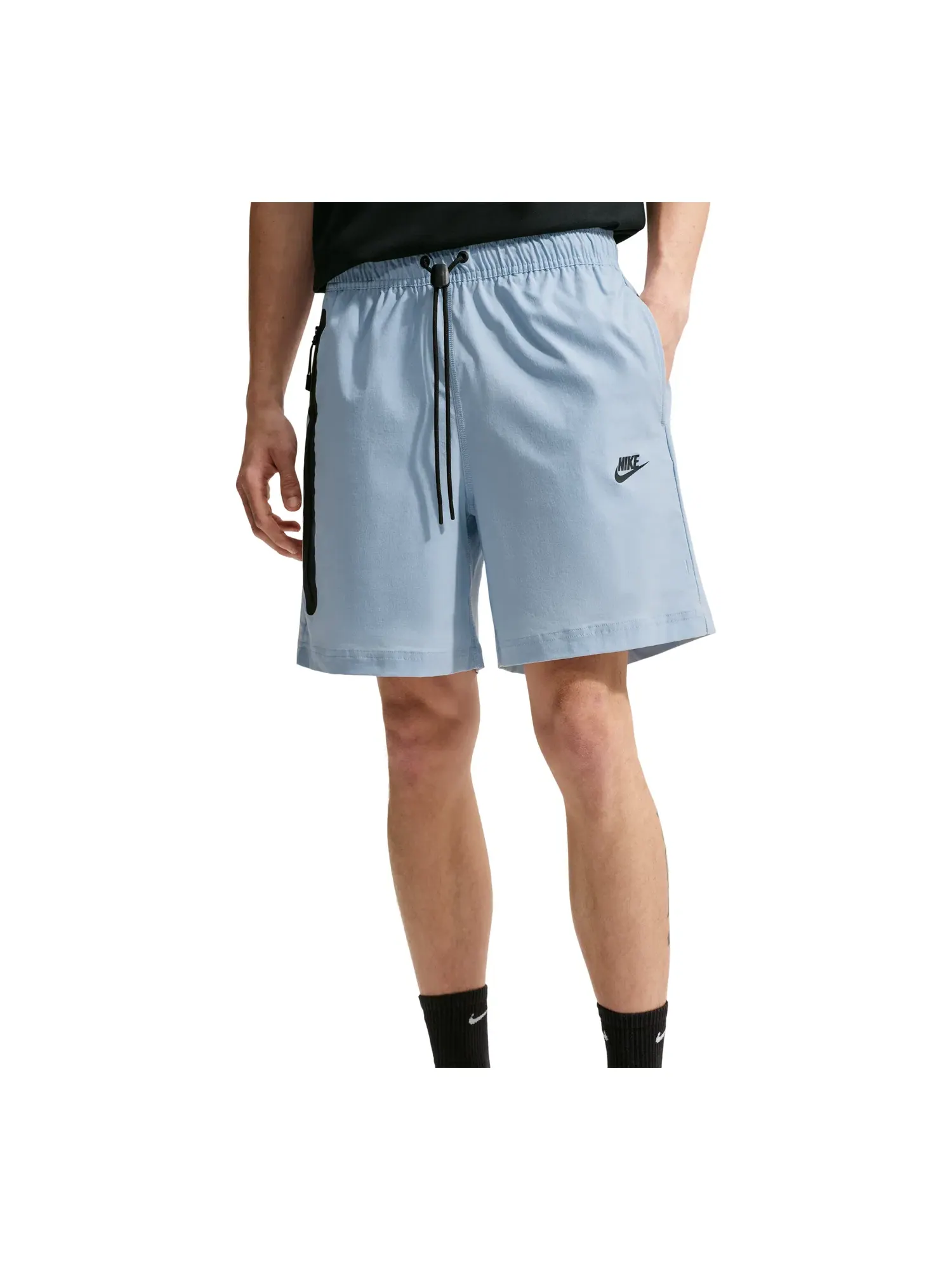 Мужские шорты с принтом Nike Tech Woven Shorts 'Light Armory Blue Black' — изображение 1 из 4, синий