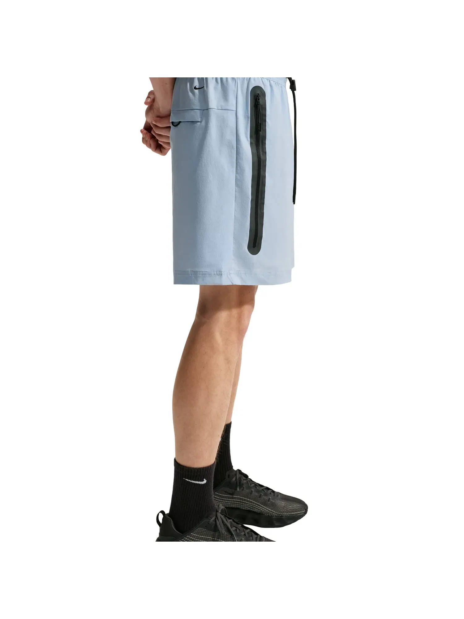 Мужские шорты с принтом Nike Tech Woven Shorts 'Light Armory Blue Black' — изображение 2 из 4, синий