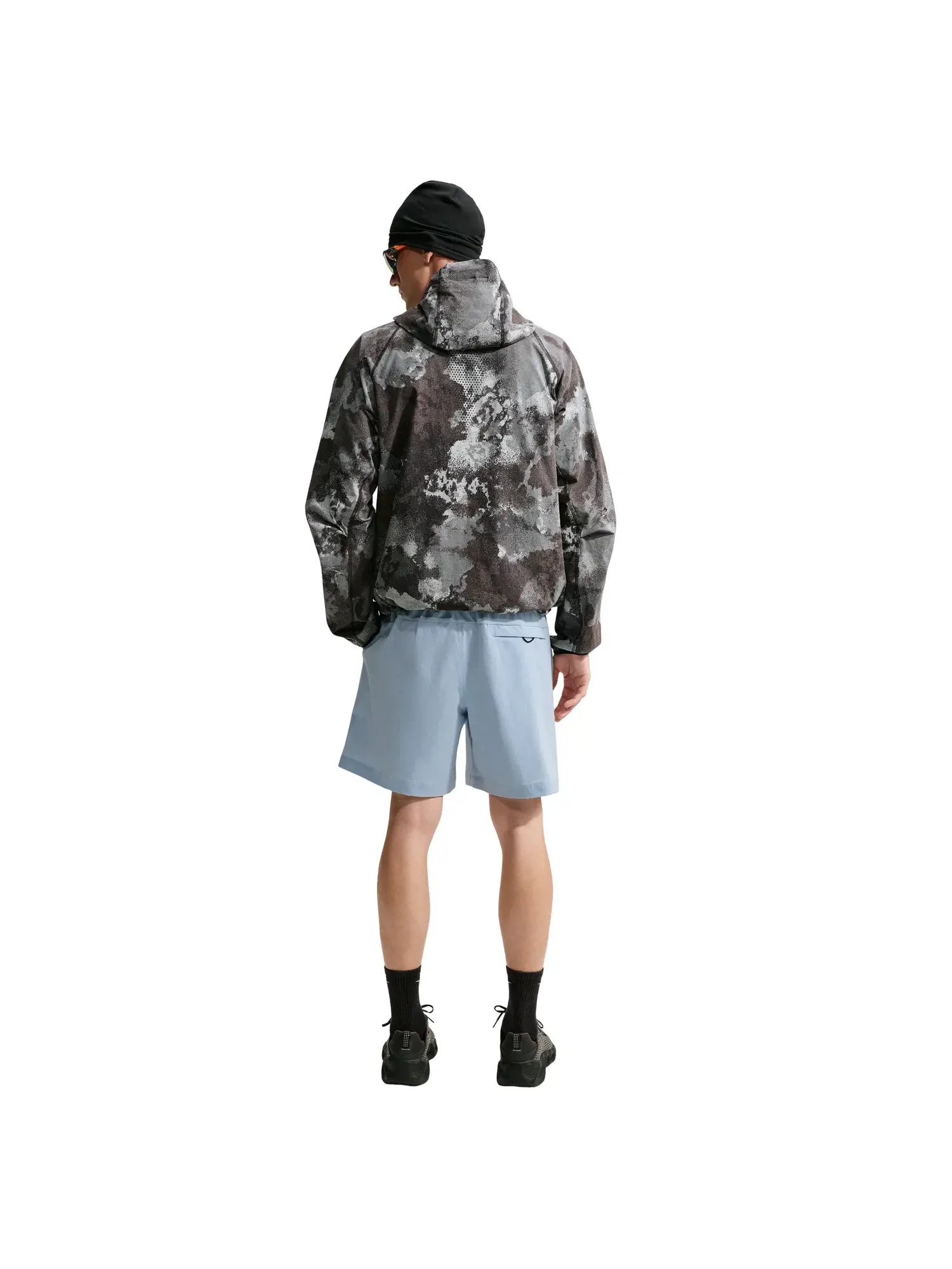 Мужские шорты с принтом Nike Tech Woven Shorts 'Light Armory Blue Black' — изображение 4 из 4, синий