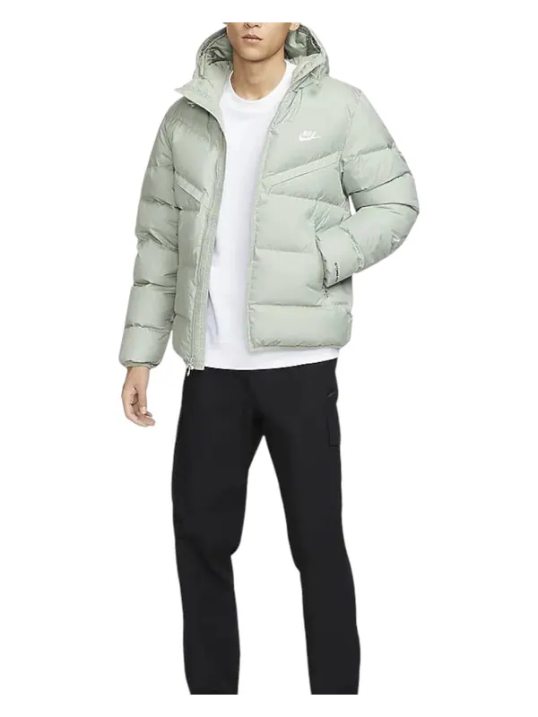 Куртка windrunner storm-fit jacket 'green' Nike — изображение 3 из 3, зеленый/белый