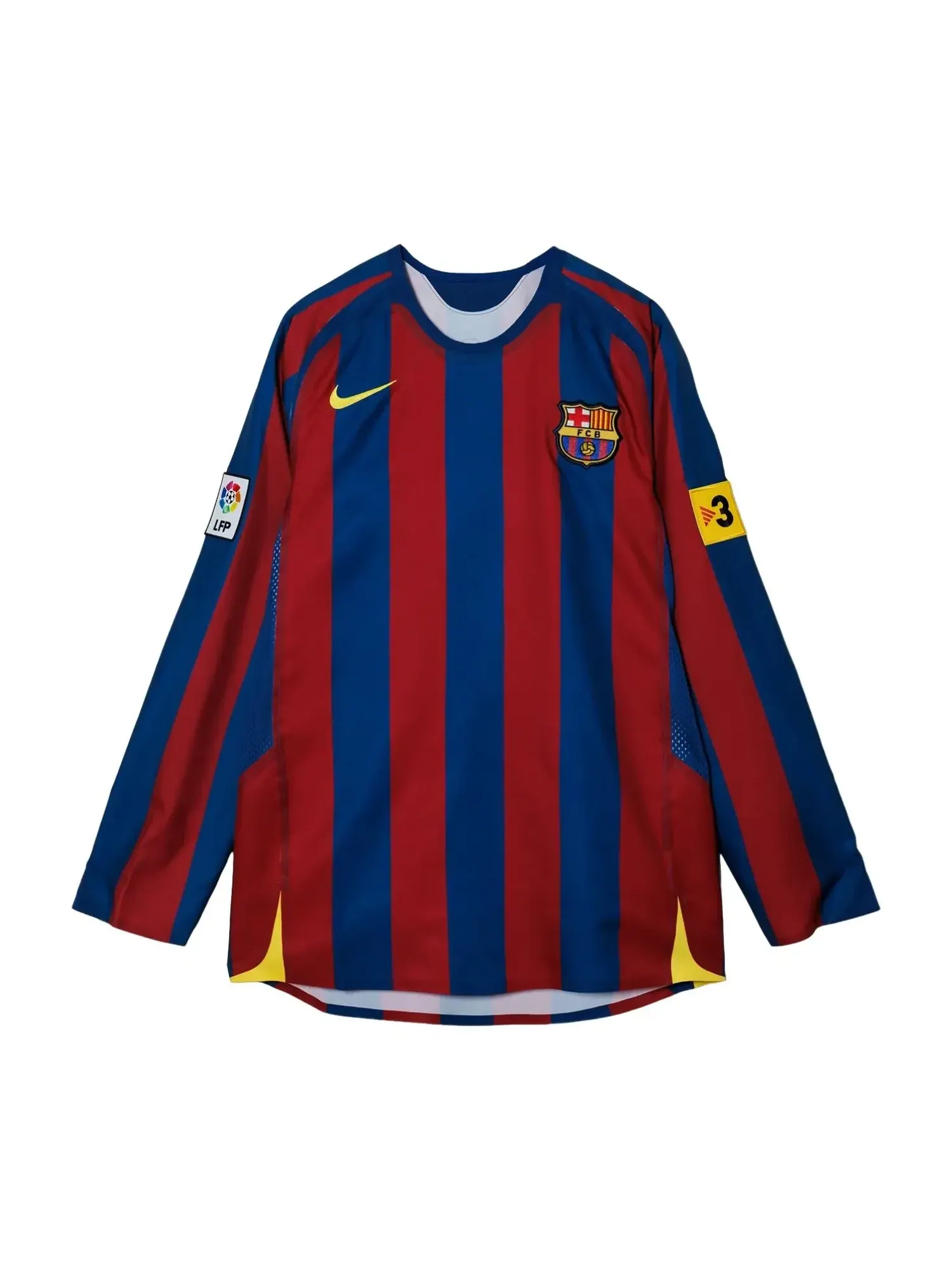 Футболка Nike FC Barcelona, переиздание сезона 2005/06, Роналдиньо №10, домашняя — изображение 2 из 2, мульти