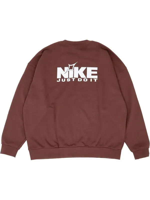 Свитер oversize logo sweatshirt 'copper' Nike — изображение 2 из 4, белый
