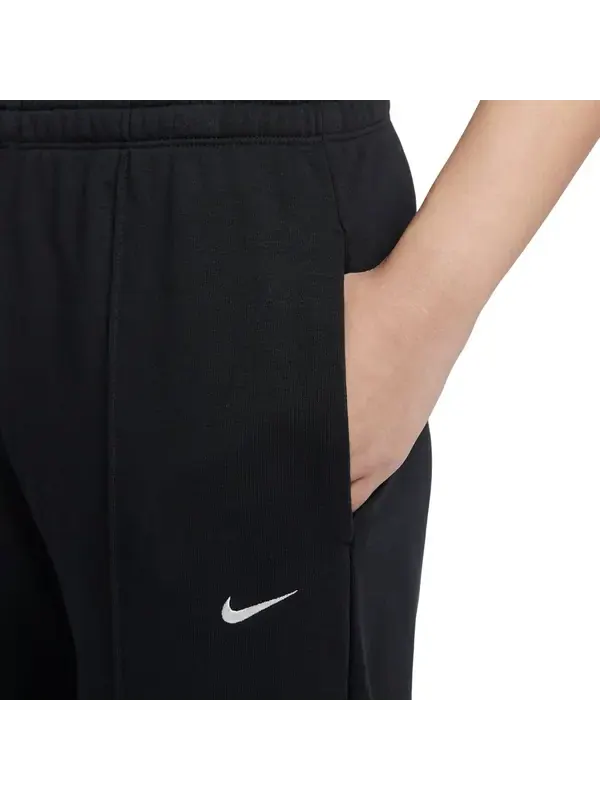 Брюки sportswear chill terry pants 'black' Nike — изображение 3 из 4, черный/белый/фиолетовый