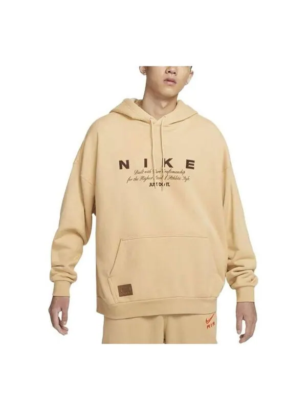 Толстовка club hoodie 'beige' Nike — изображение 1 из 2, бежевый/коричневый