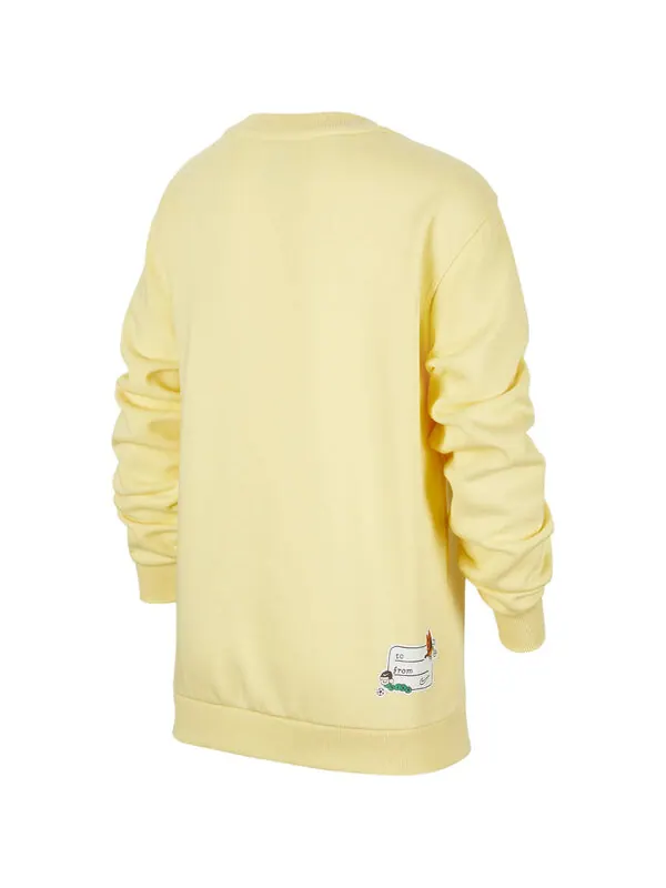 Свитер sportswear club fleece sweatshirt 'yellow' Nike — изображение 2 из 3, желтый/коричневый