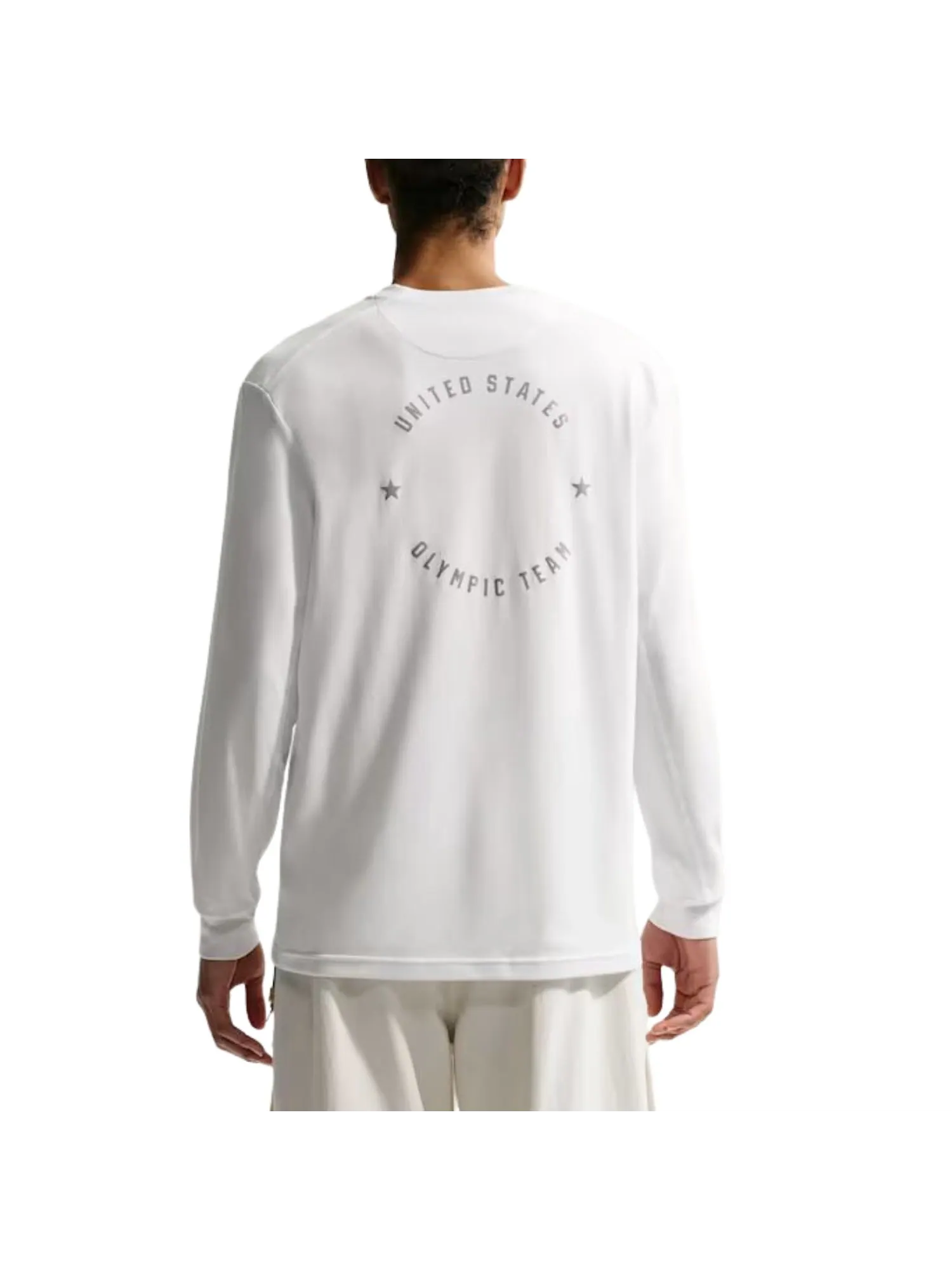 Футболка с длинными рукавами Nike Team USA Primary Dri-FIT 'Summit White' — изображение 2 из 2, белый