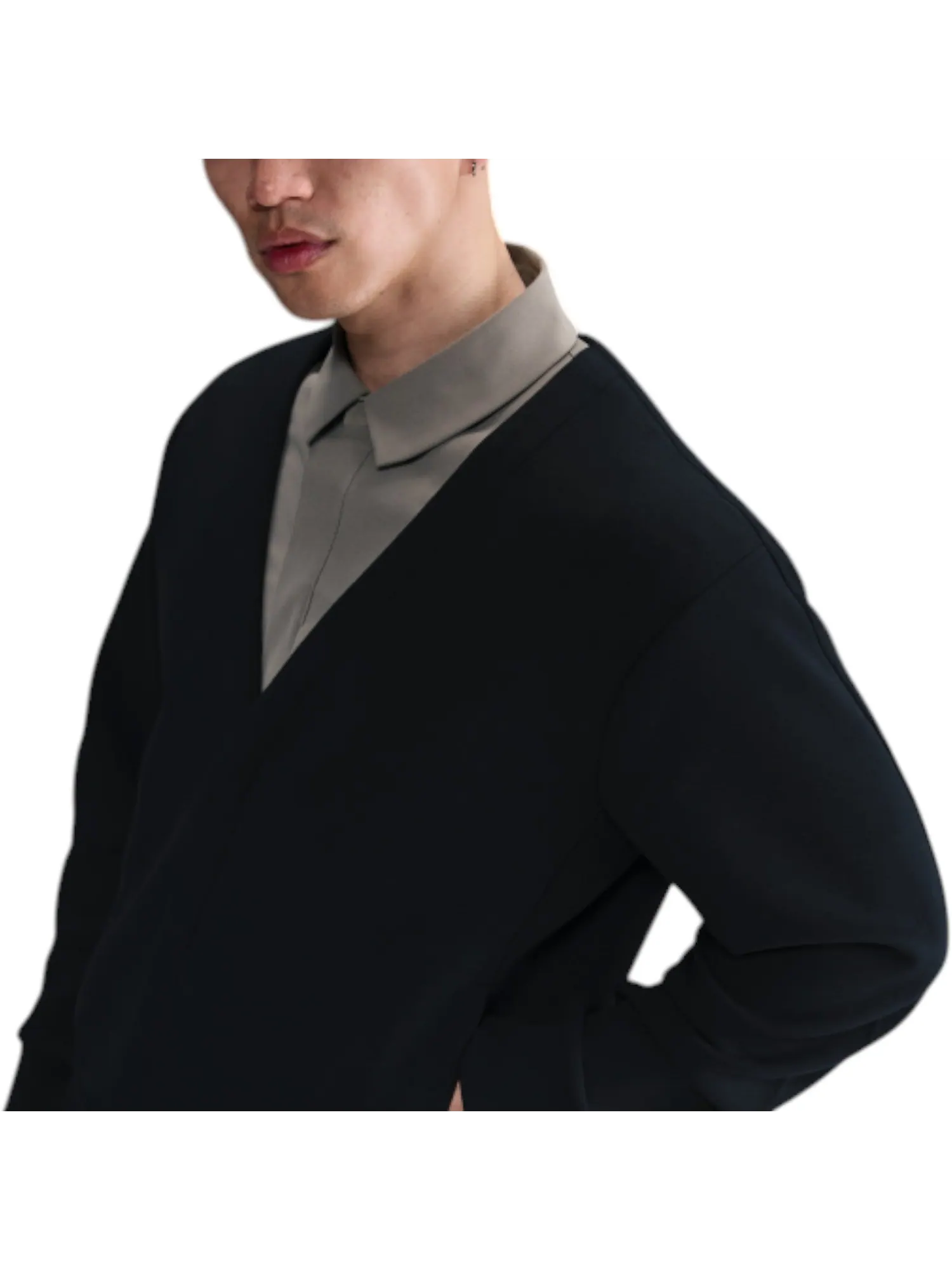 Свитер Nike 24.7 Impossibly Soft Sweater 'Black' — изображение 2 из 3, черный