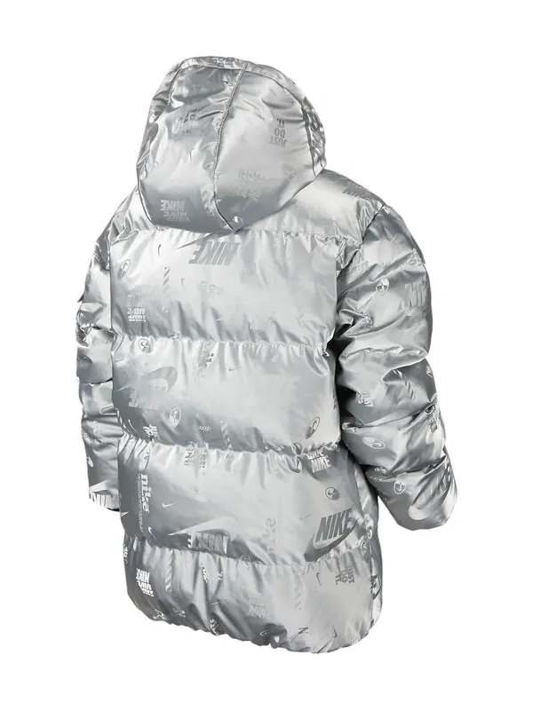 Куртка jacket 'silver' Nike — изображение 2 из 3, серебряный