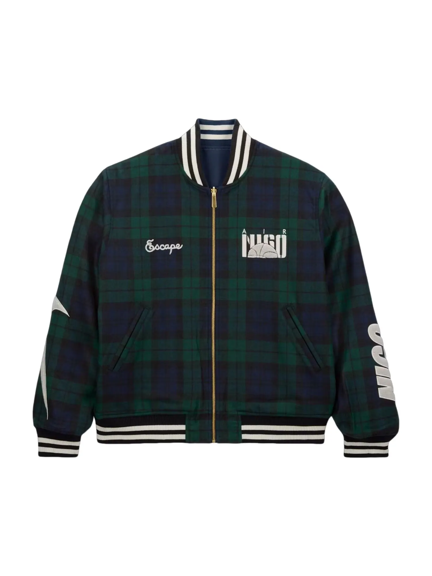 Сувенирная куртка Nike x NIGO 'Midnight Navy Black' — изображение 2 из 4, темно-синий/черный