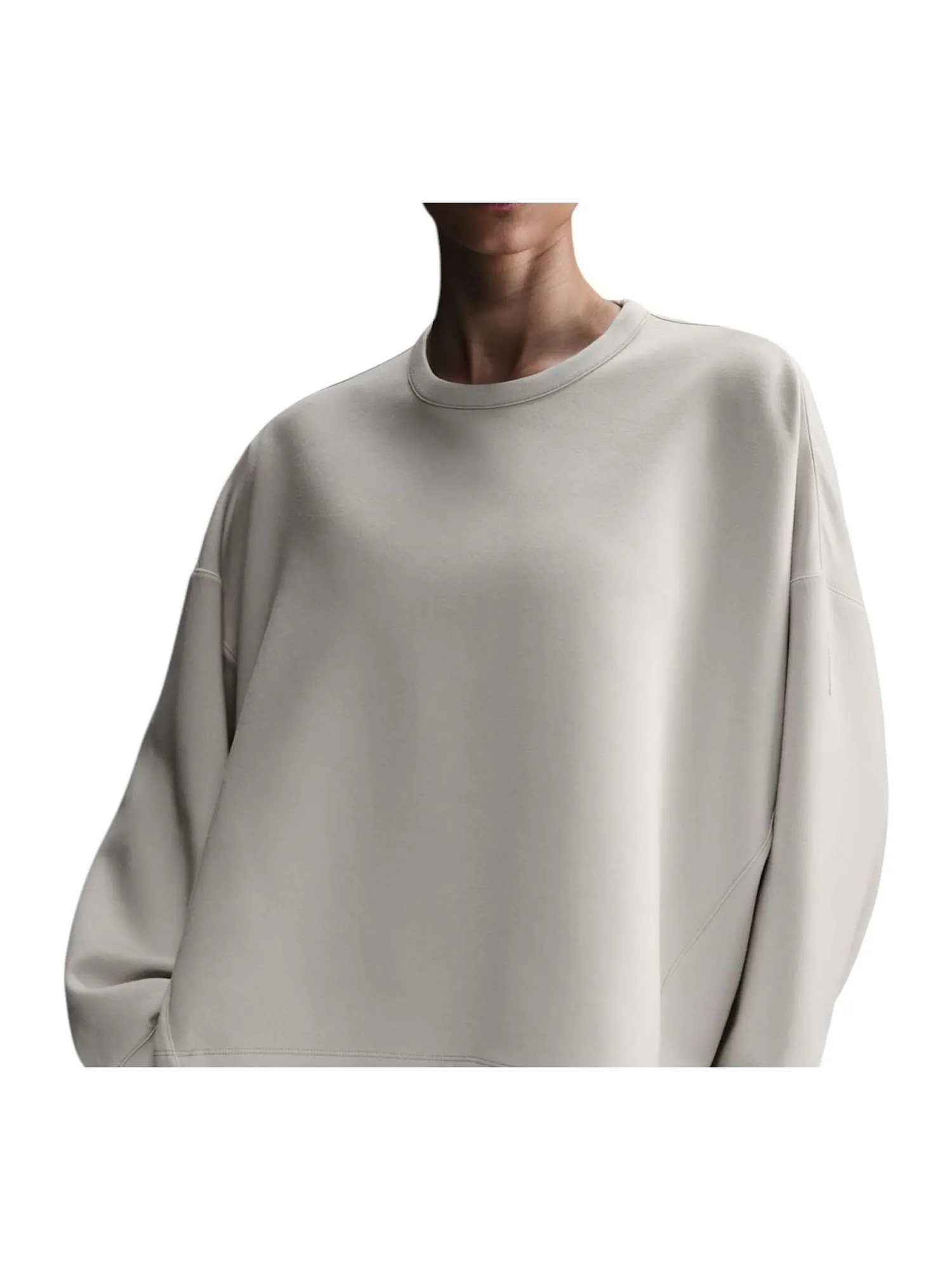 Футболка (WMNS) Nike 24.7 ImpossiblySoft Dri-FIT Wide Crew T-Shirt Loose Fit 'Light Orewood Brown' — изображение 1 из 3