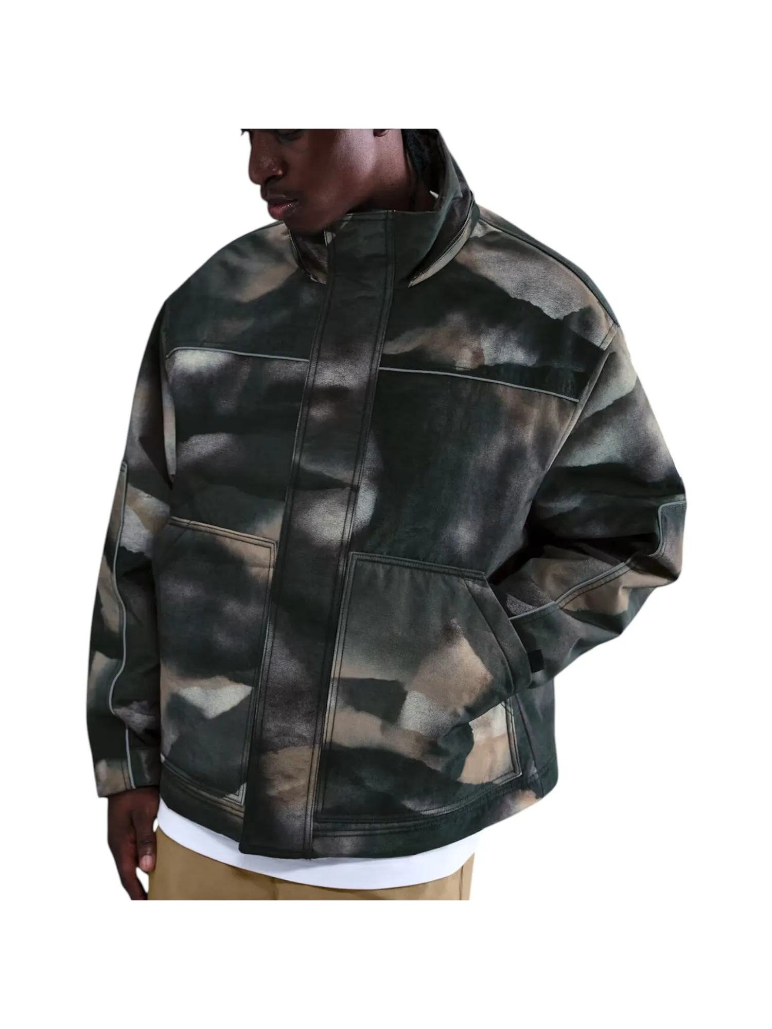 Куртка Nike x Stussy Utility Hooded Jacket 'Green' — изображение 2 из 3, зеленый