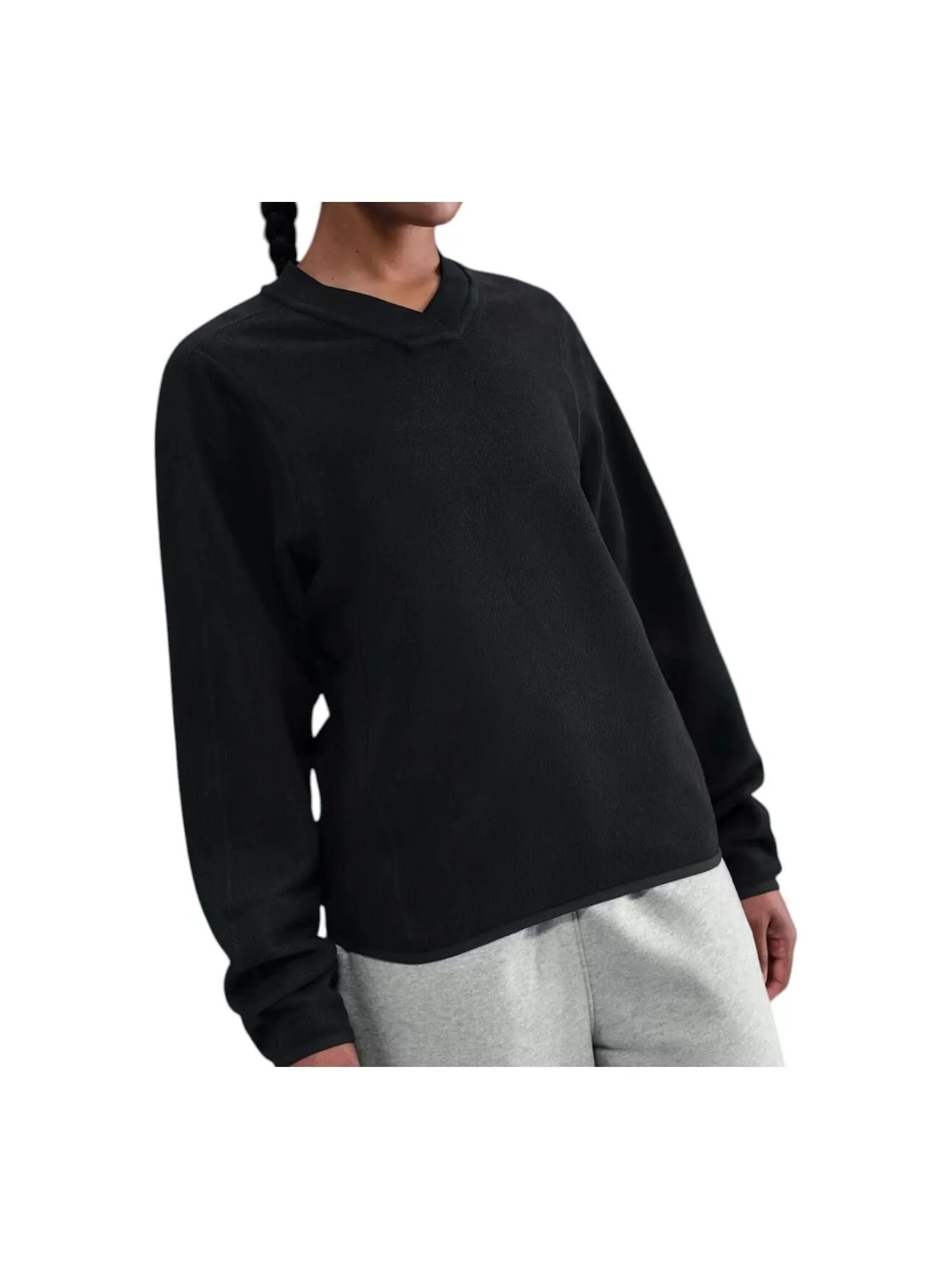 Футболка Nike x Stussy Thermal Pullover Sweatshirt 'Black' — изображение 1 из 3, черный