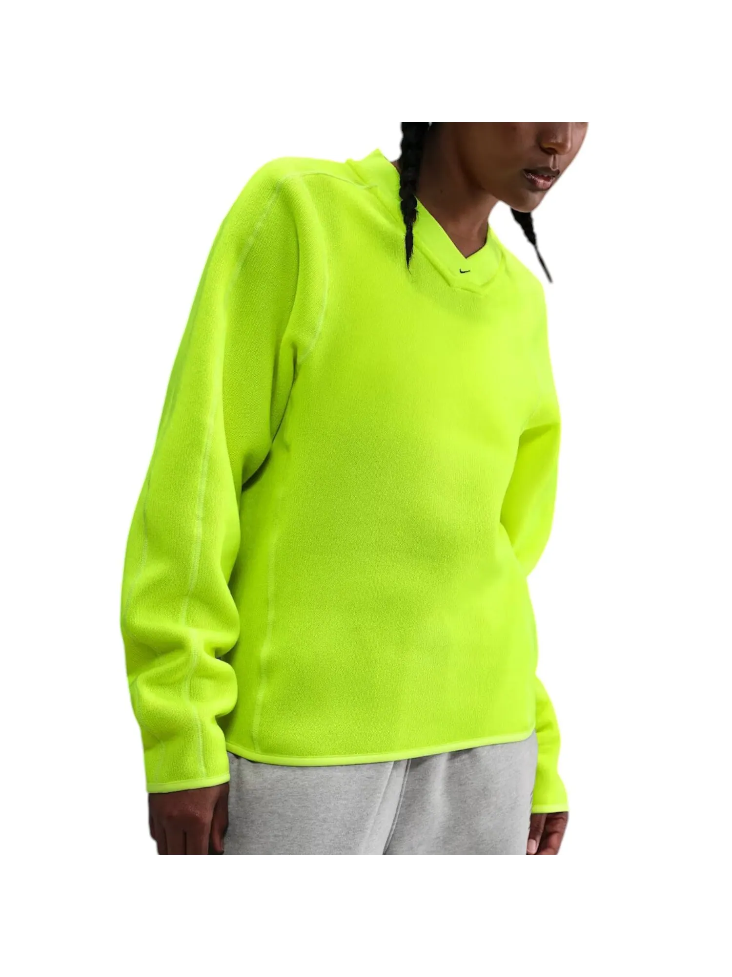 Nike x Stussy Thermal Pullover Sweatshirt 'Neon' — изображение 2 из 3, серый