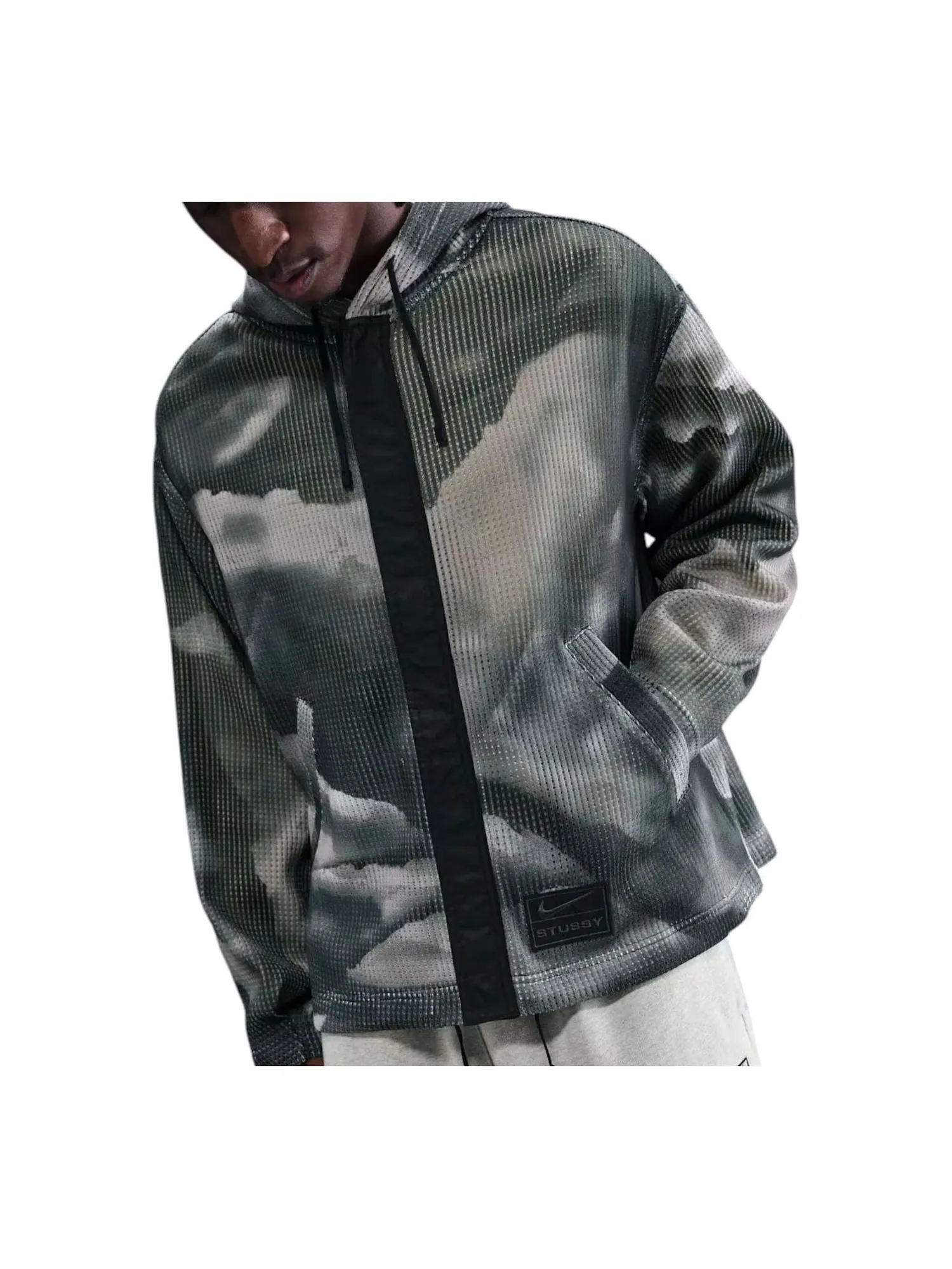 Куртка Nike x Stussy Ghillie Allover Print Jacket 'Green' — изображение 1 из 3, зеленый