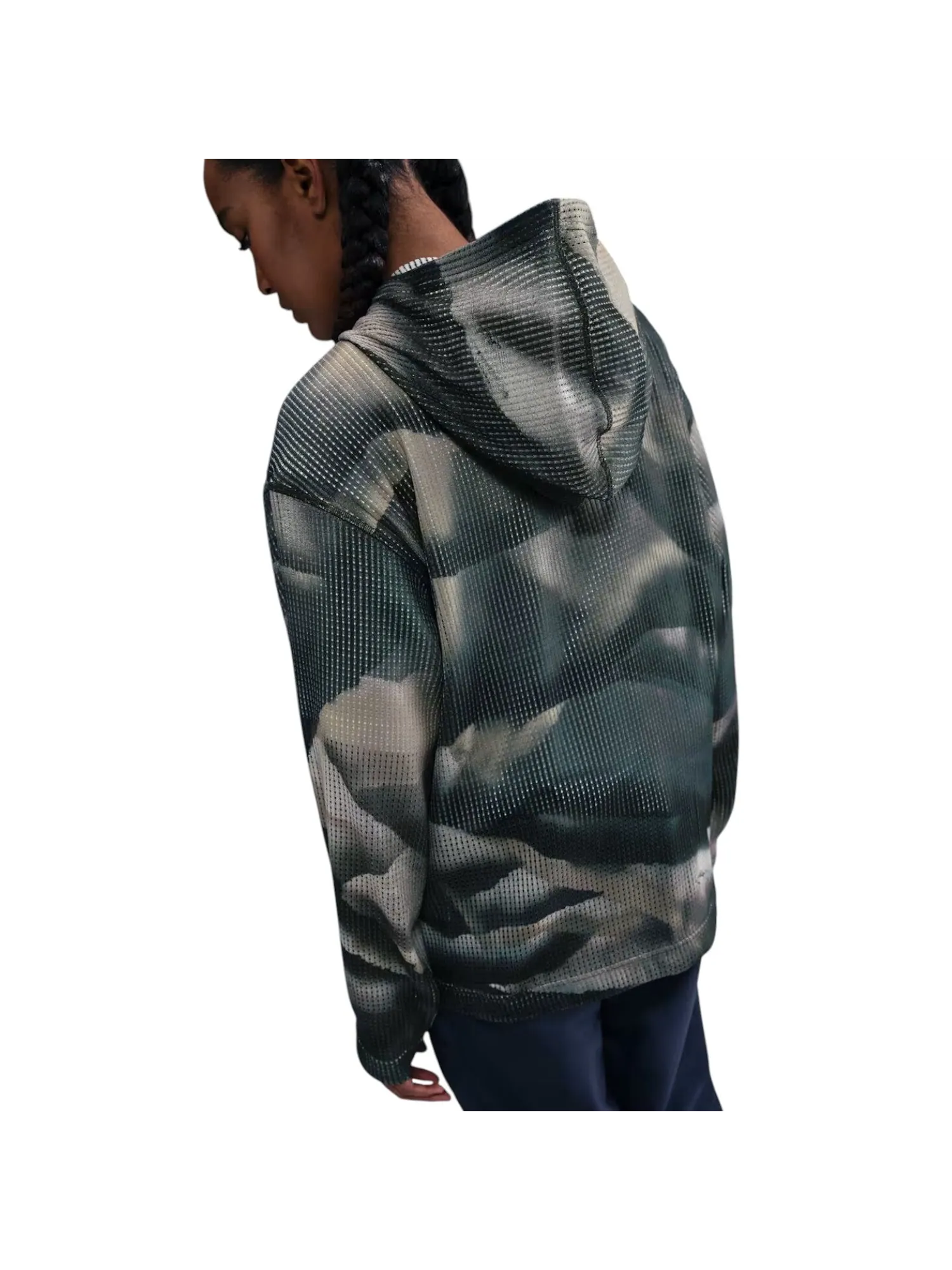 Куртка Nike x Stussy Ghillie Allover Print Jacket 'Green' — изображение 3 из 3, зеленый