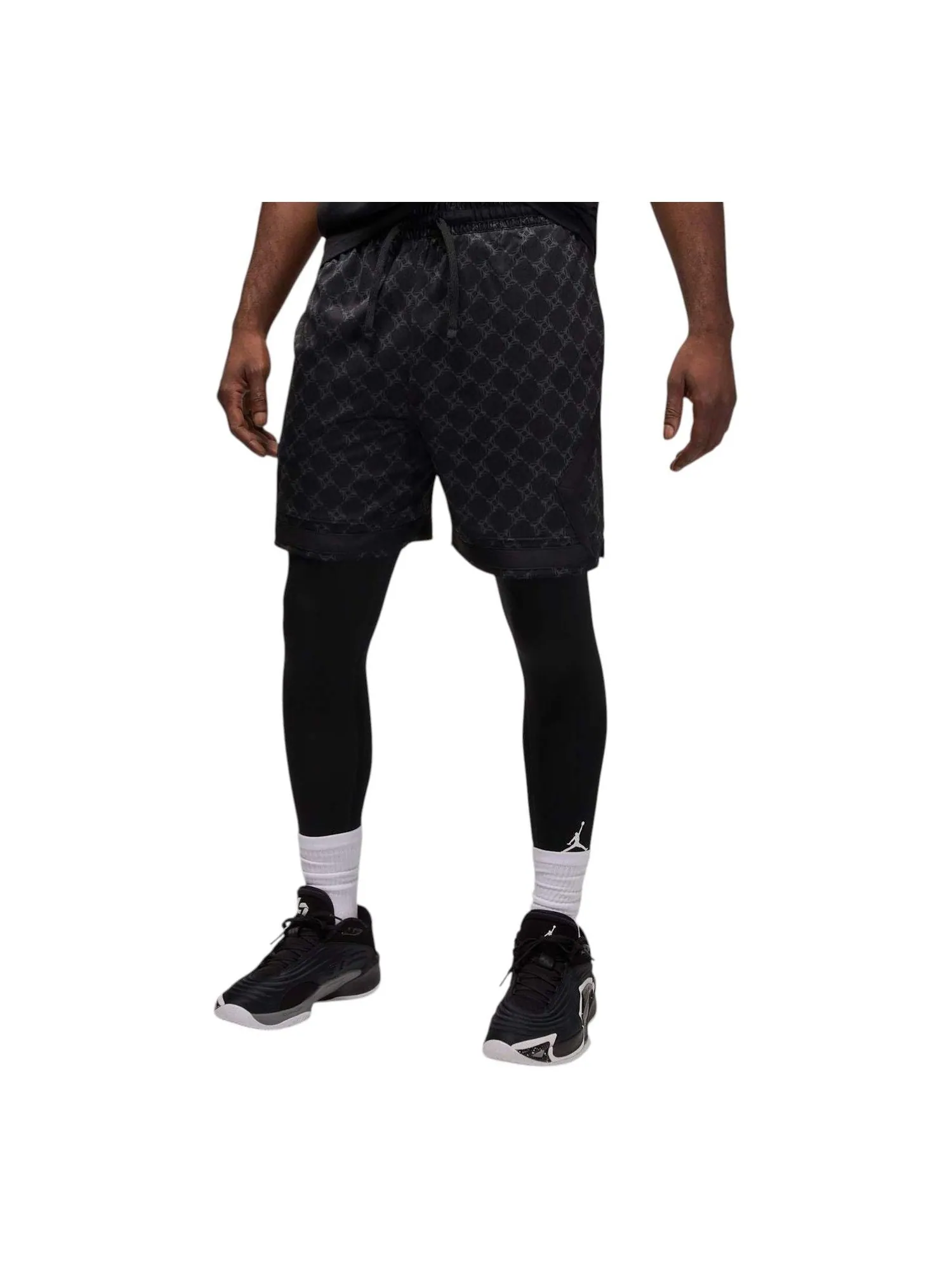 Шорты Air Jordan Sport Dri-FIT Printed Diamond Shorts 'Black' — изображение 1 из 3, черный