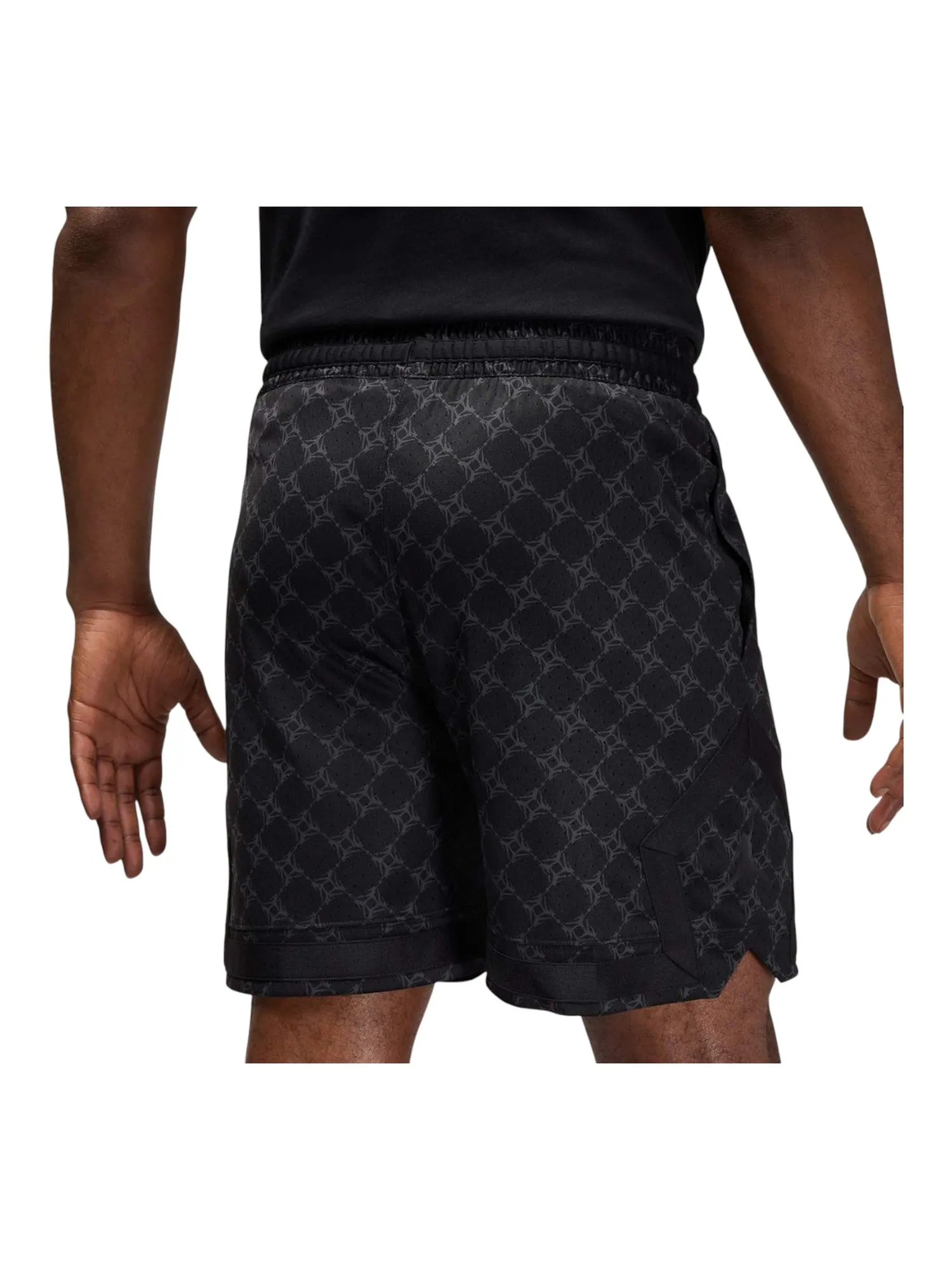 Шорты Air Jordan Sport Dri-FIT Printed Diamond Shorts 'Black' — изображение 3 из 3, черный