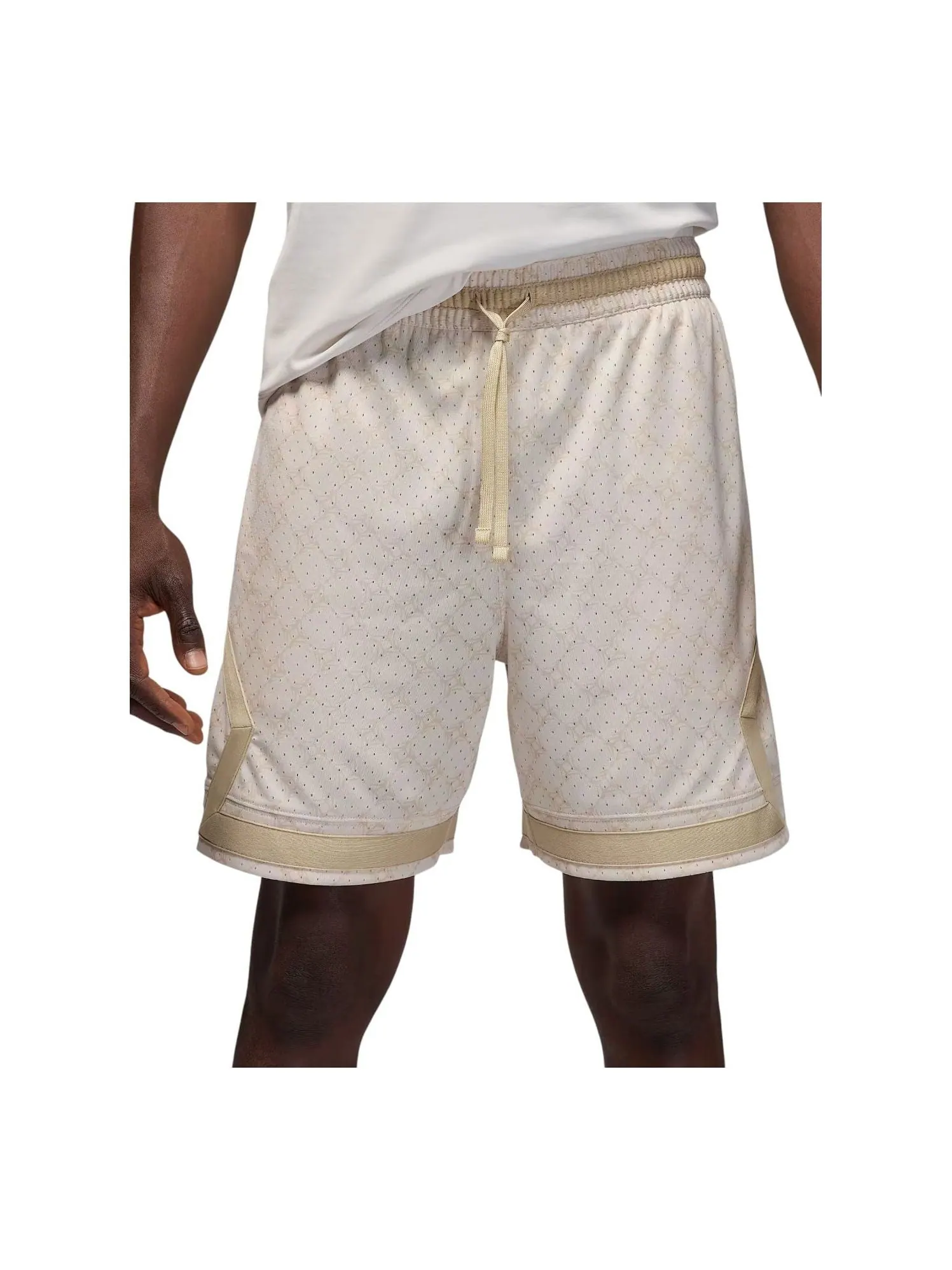 Шорты Air Jordan Dri-FIT Printed Diamond Shorts 'Light Orewood Brown' — изображение 1 из 3, светлый коричневый