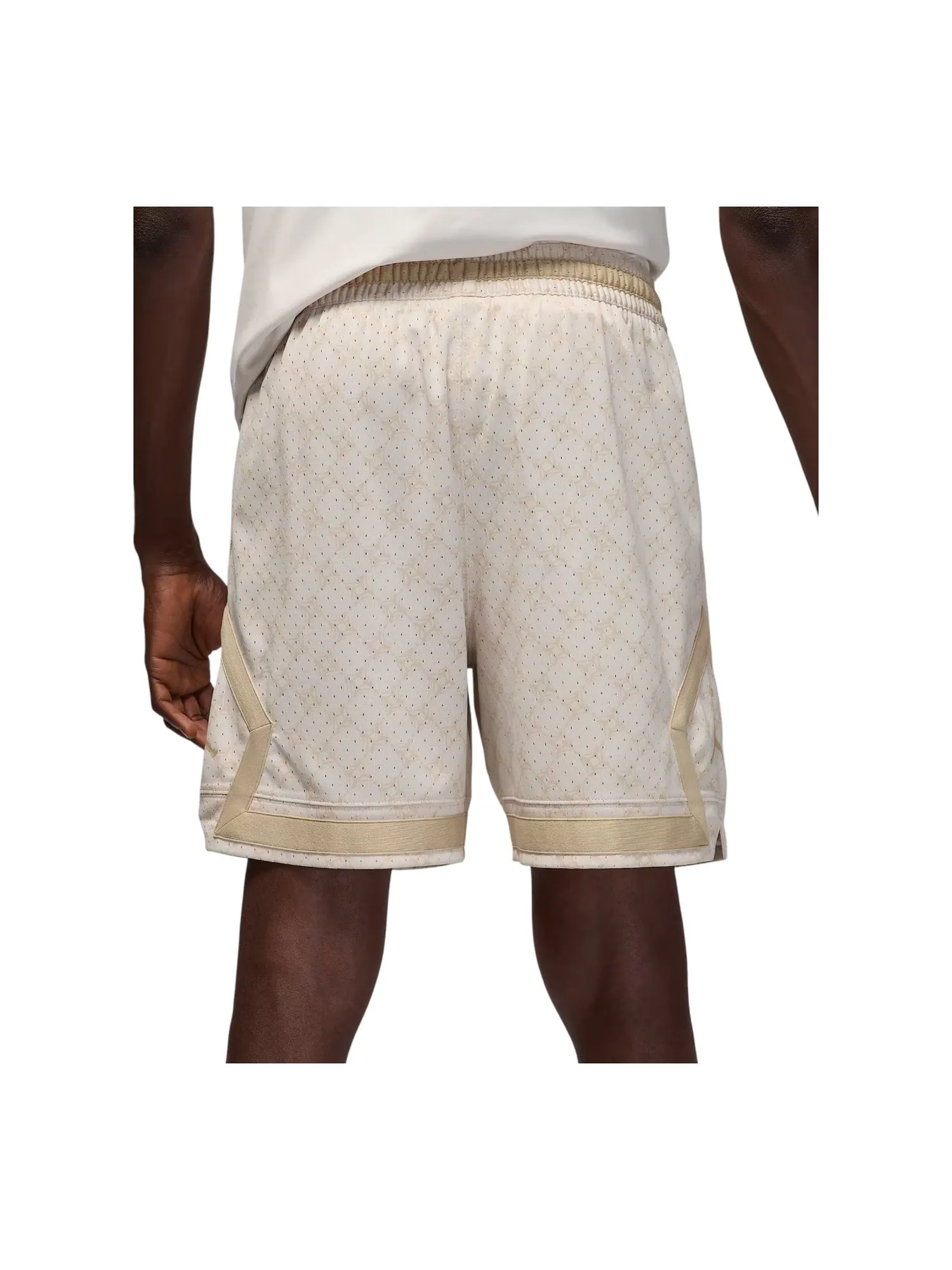 Шорты Air Jordan Dri-FIT Printed Diamond Shorts 'Light Orewood Brown' — изображение 3 из 3, светлый коричневый