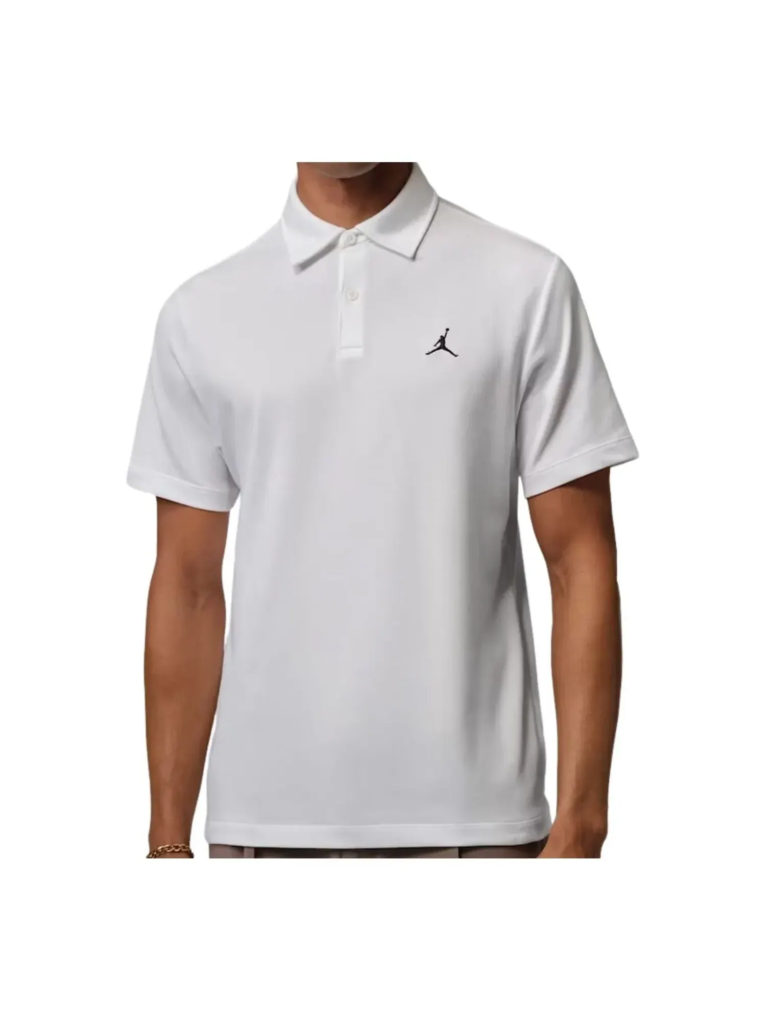 Поло Jordan Sports Dri-FIT 'White Black' — изображение 1 из 2, белый