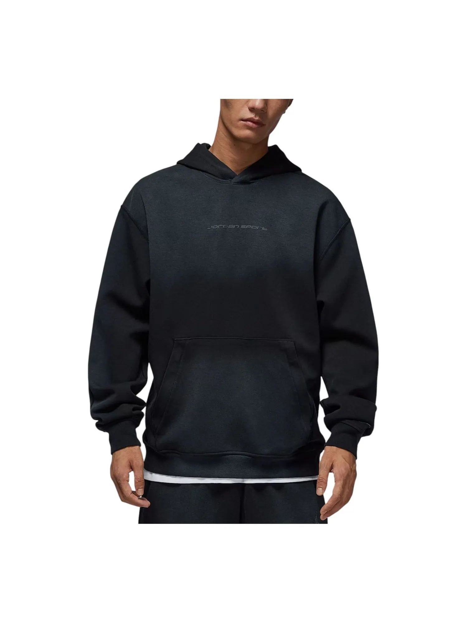 Худи Air Jordan Sport Hoop Fleece Dri-Fit Pullover Hoodie 'Black' — изображение 1 из 3, черный