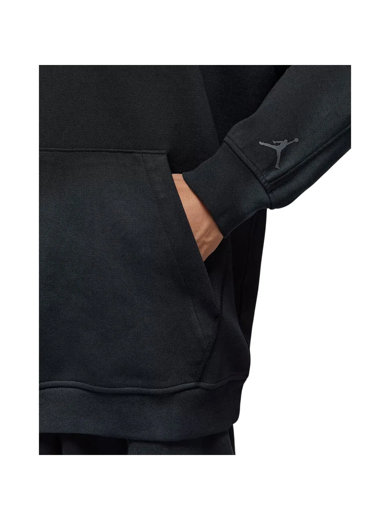 Худи Air Jordan Sport Hoop Fleece Dri-Fit Pullover Hoodie 'Black' — изображение 3 из 3, черный