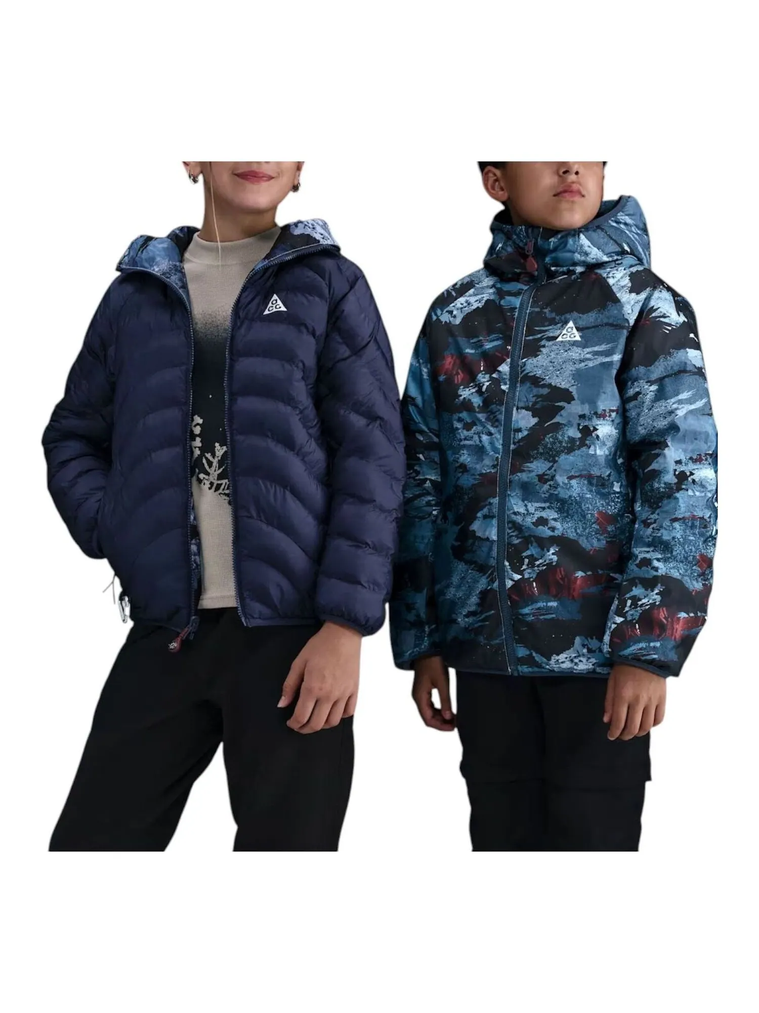 Куртка (GS) Nike ACG Lava Flow Therma-FIT ADV Jacket 'Thunder Blue Summit White' — изображение 1 из 3, темно-синий