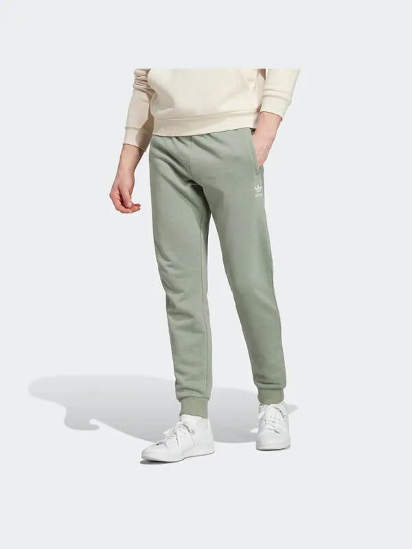 Спортивные штаны Adidas Originals Essentials+ Made with Hemp Sweat Pants 'Silver Green' — изображение 2 из 4, зеленый
