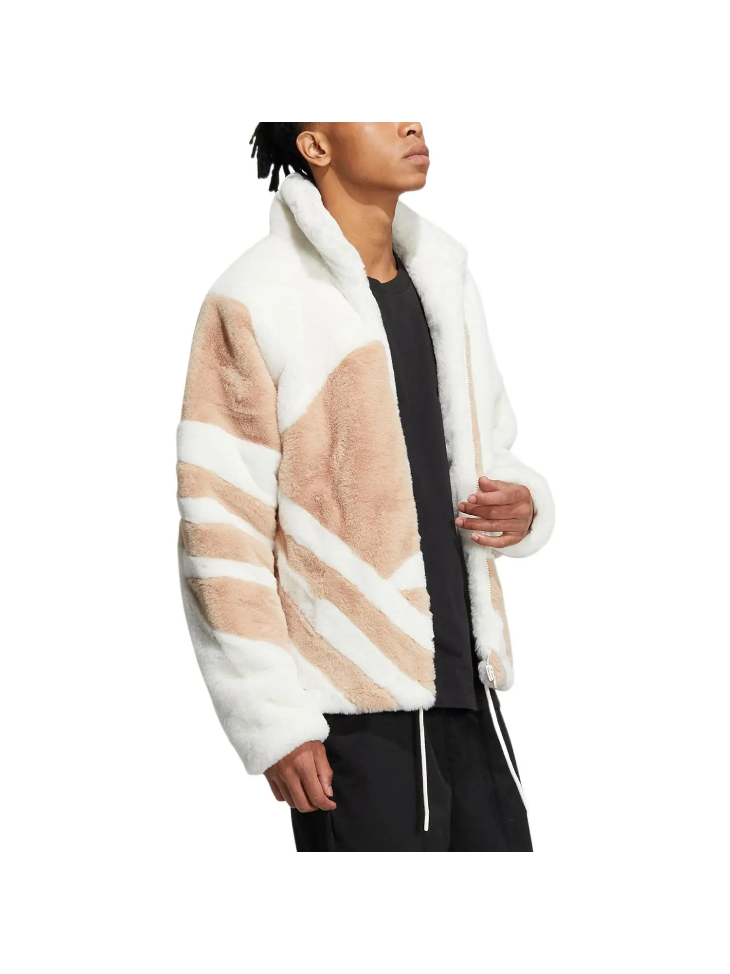 Куртка Adidas Originals Fur Track — изображение 4 из 4, белый/бежевый