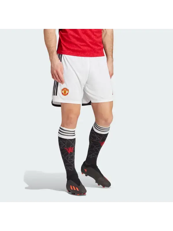Шорты manchester united 23 24 домашние шорты Adidas — изображение 2 из 4, белый