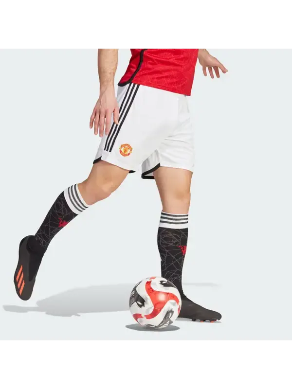 Шорты manchester united 23 24 домашние шорты Adidas — изображение 4 из 4, белый