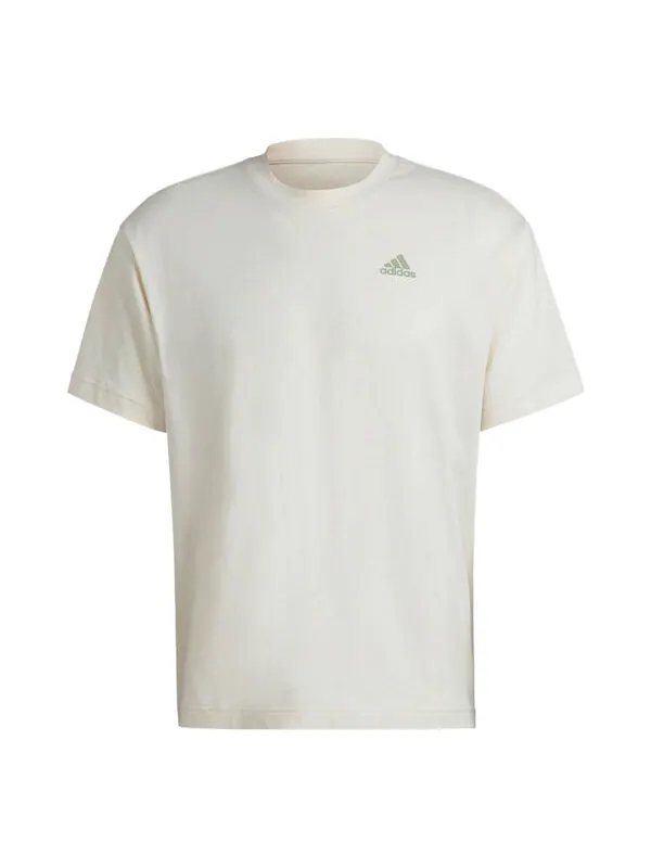 Футболка adidas Solid Color Logo Alphabet Round Neck Sports Short Sleeve White — изображение 1 из 4, мульти