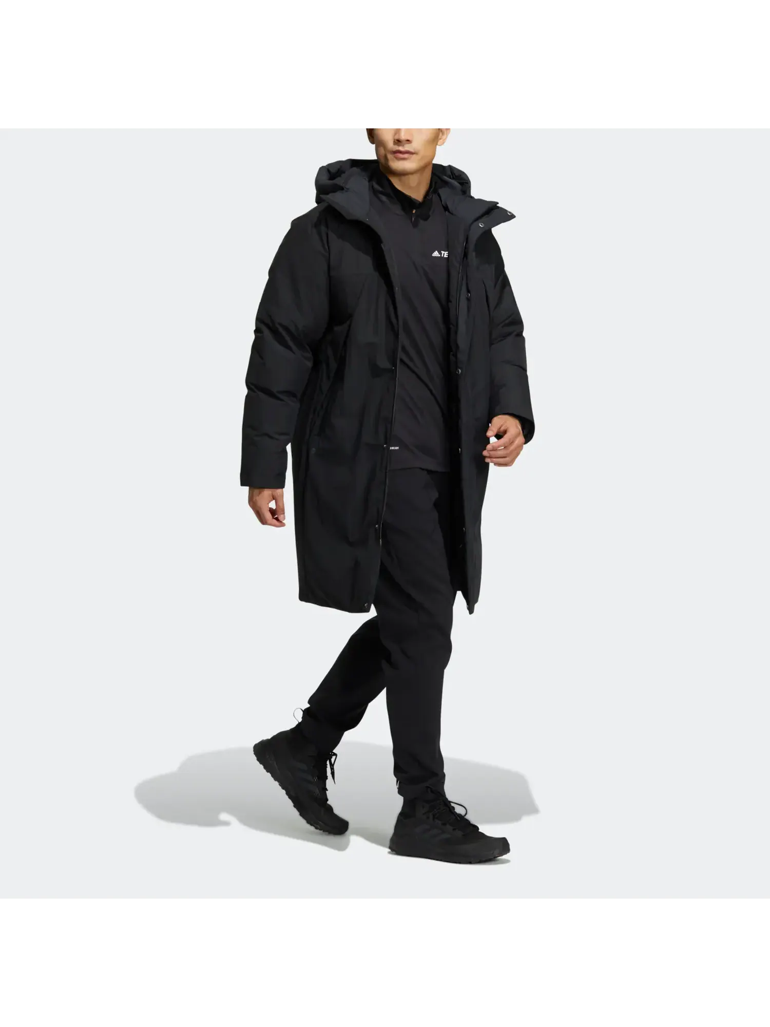 Пуховик-пальто Adidas Goose Down — изображение 4 из 4, черный