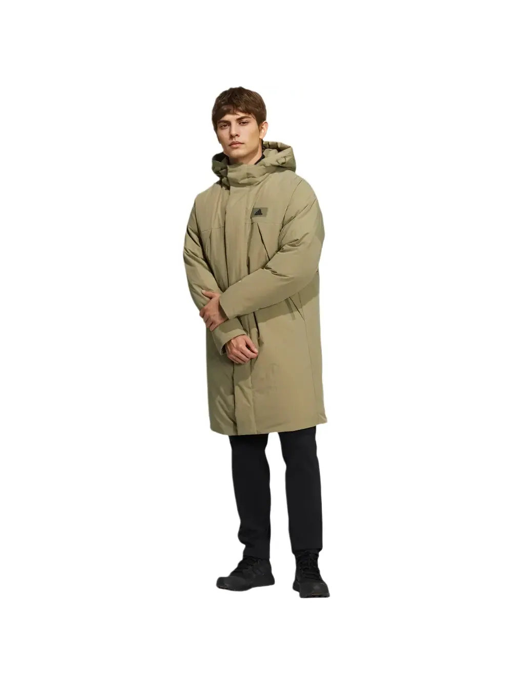 Куртка adidas Goose Down Coat Logo — изображение 2 из 2, зеленый