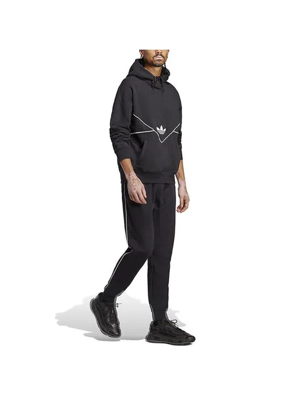 Толстовка adidas originals Adicolor Seasonal Archive Hoodie 'Black' — изображение 2 из 3, черный