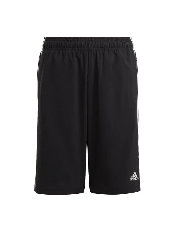 Шорты основные 3 полоски тканые шорты Adidas — изображение 1 из 4, черный/белый