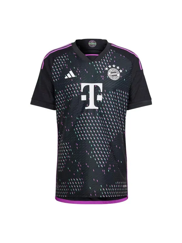 Футболка fc bayern 23 24 выездная аутентичная футболка Adidas — изображение 1 из 1, черный/фиолетовый