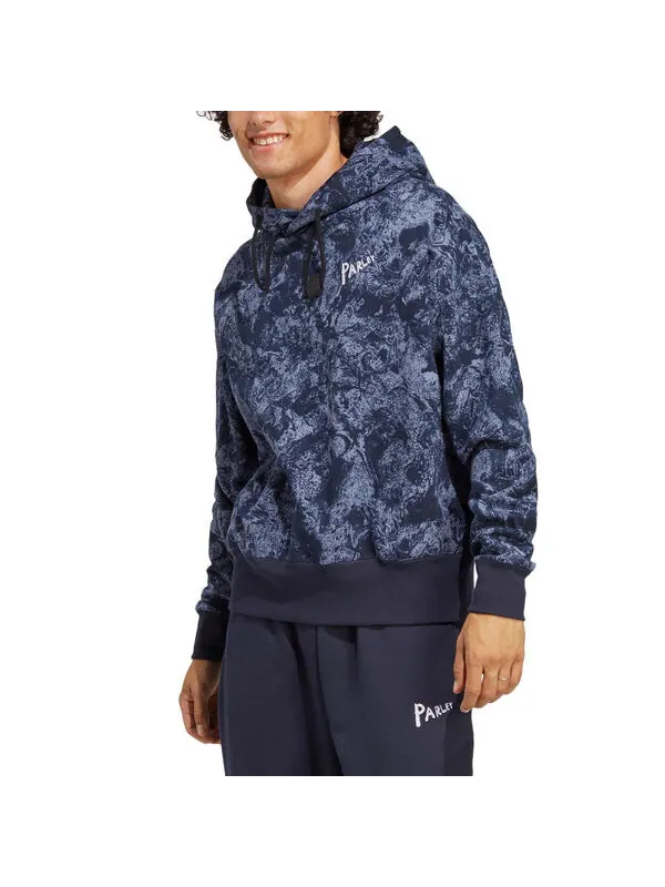Толстовка с капюшоном x parley hoodie Adidas — изображение 2 из 3, фиолетовый