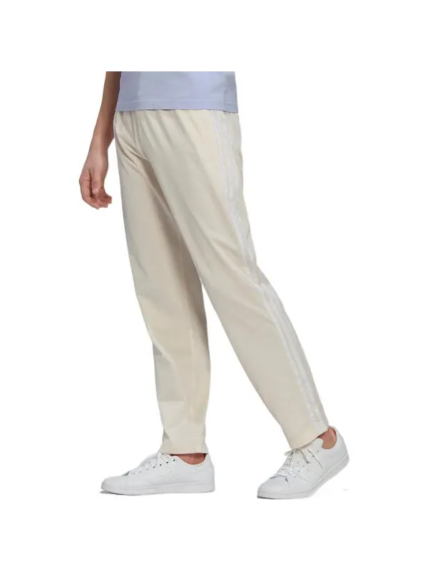 Брюки men's originals solid color stripe straight casual pants/trousers gray white Adidas — изображение 2 из 3, мульти